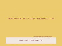 Email Marketing - A Great Strategy to Use