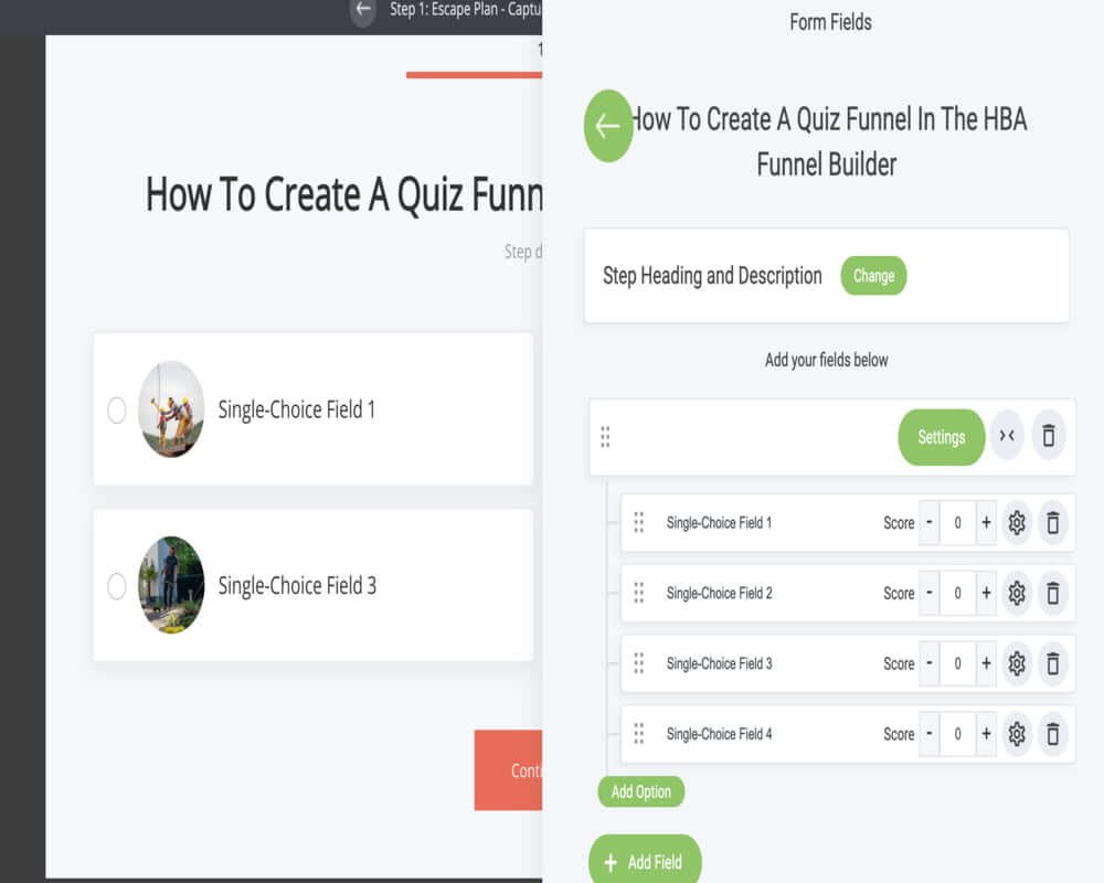How To Create A Quiz Funnel In The HBA Funnel Builder
