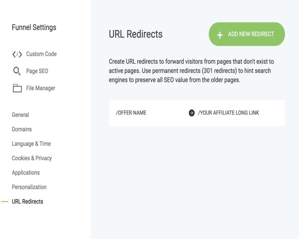 What is the HBA Funnel Builder "Pretty Links" Application?