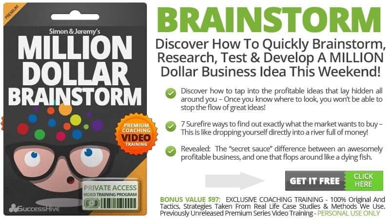 Million Dollar Brainstorm Video Course