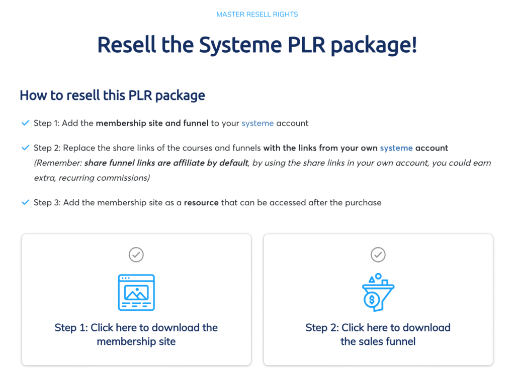 PLR Systeme Video Courses and PLR Ebooks