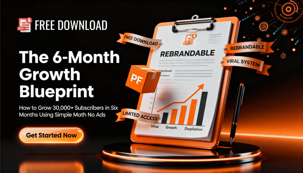 The 6-Month Growth Blueprint: How to Grow 30,000+ Subscribers Without Ads or Tech